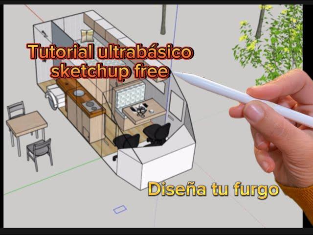 Tutorial básico sketchup free (2024) y acompáñanos a diseñar una furgo camper