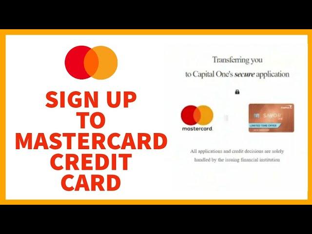 How to Signup Mastercard Credit Card Account? Register From mastercard.us Online for MasterCard