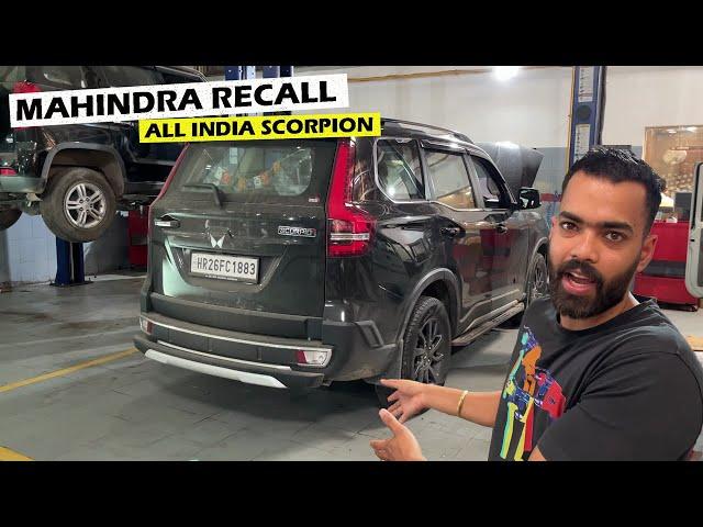 *Mahindra Recall its All ScorpioN* Big Problem in ScorpioN !!