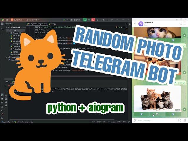 Random Images Telegram BOT with Buttons in PYTHON. Aiogram 3. PART 1