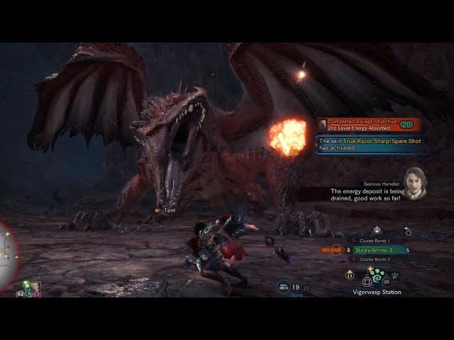 MHW Iceborne Safi'jiiva Solo HBG 1st Try - Broke Head 2x, Wings 2x & Back (The Red Dragon)