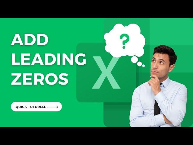 How to Add Leading Zeros in Excel