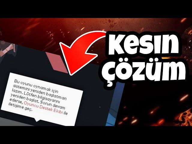 VALORANT | SİSTEMİ YENİDEN BAŞLAT HATASI %100 KESİN ÇÖZÜM