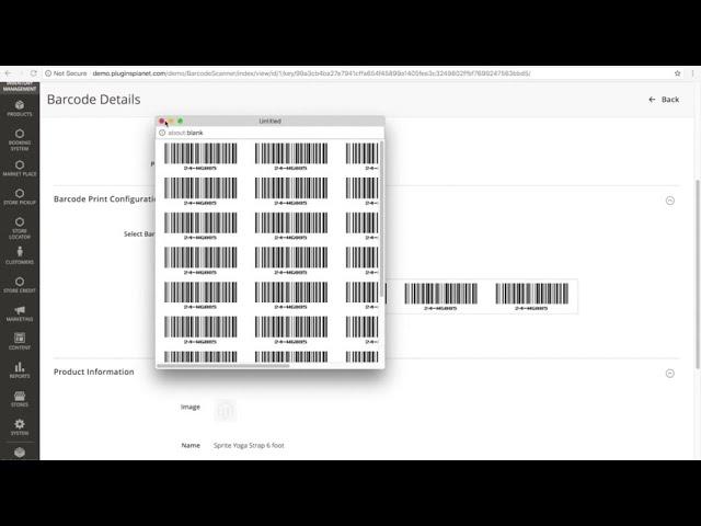 Magento 2 Barcode extension from magespacex.com