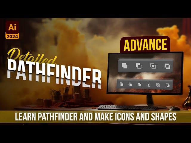 Pathfinder In Adobe Illustrator 2024 | Adobe Illustrator Tutorial in Urdu / Hindi