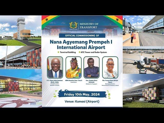 New Kumasi International Airport Opens May 10 and Starts Operation in June 2024.