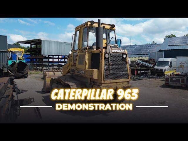 Demonstration of CAT 963 Tracked Loader (1988 Model)