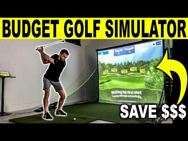 Budget Golf Simulator! DIY Build + Fast & Easy Setup! (Works with R10, SkyTrak, MLM2Pro, & More)