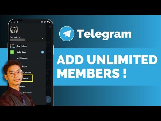 Telegram Group Me Unlimited Members Adding Tricks || How To Add Unlimited Members In Telegram Group!