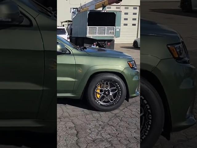 My boys 1500HP Trackhawk almost wrecked ! #shorts #racing #trackhawk #hellcat #mopar