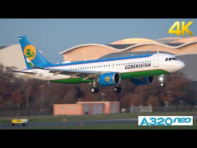 Uzbekistan Airways Airbus A320 Neo, flight test Toulouse Blagnac Airport