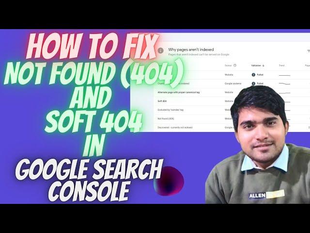 How to Fix Not Found (404) Google Search Console | How to Fix Soft 404 Errors Google Search Console