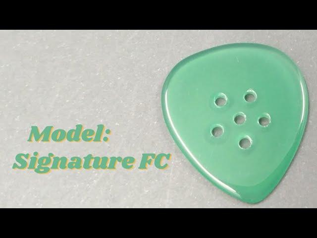 Stone Pick Guitar, Agate Pick: Signature FC Verde