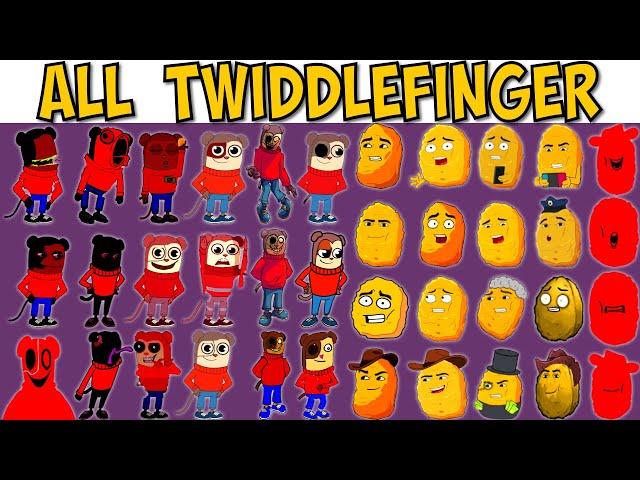 ALL TWIDDLEFINGER CHARACTERS | FNF Character Test | Gameplay VS My Playground