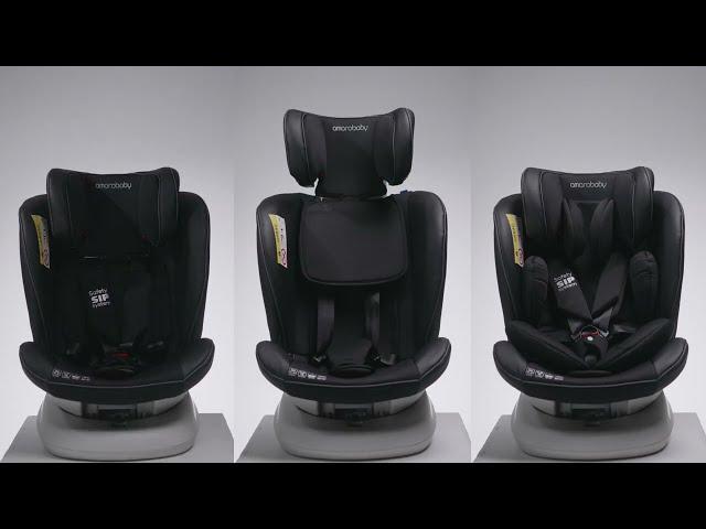 Автокресло детское AMAROBABY CHAMPION, Isofix класс D, группа 0+/1/2/3