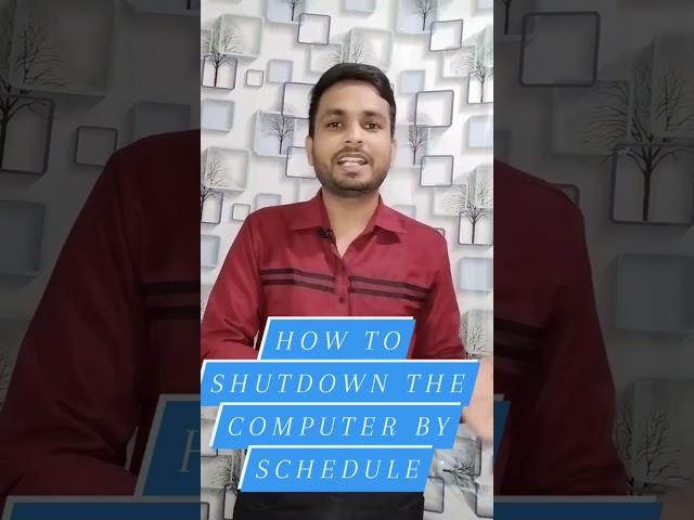 How to shutdown computer by schedule #itechkey #goitechkey #technology #varunchauhan