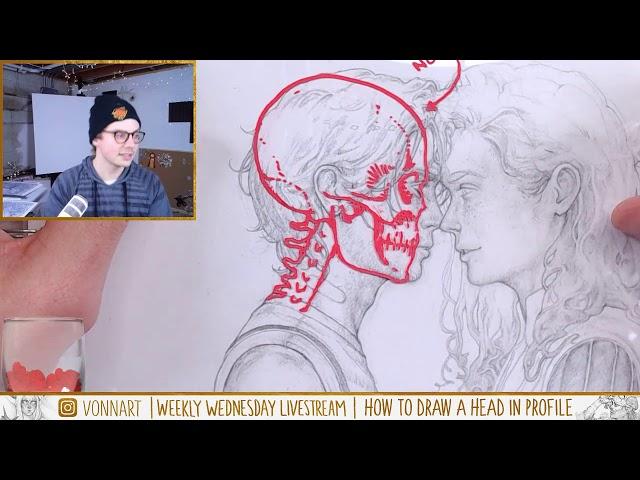 Stream: How to Draw a Head in Profile