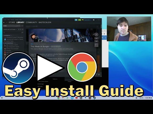 Steam on ChromeOS Flex - Complete, Updated and Easy Install Instructions