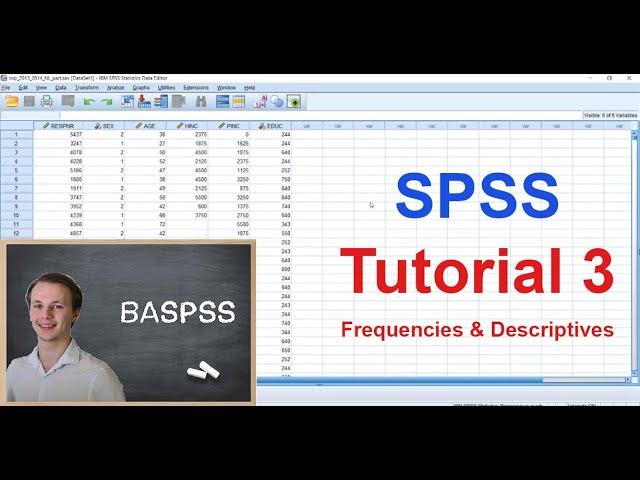 SPSS Tutorial #3 - Frequencies & Descriptives