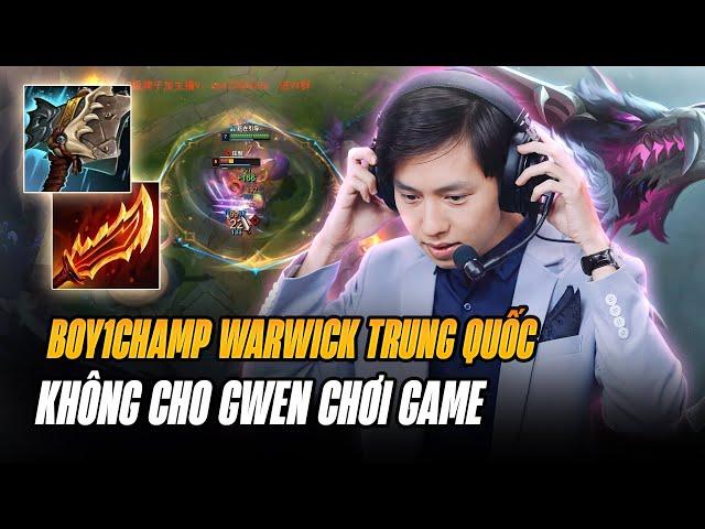 BOY1CHAMP WARWICK TRUNG QUỐC BÁN HÀNH ĐẠI CAO THỦ GWEN KHÔNG NHÌN NỔI MẶT LÍNH VỚI ĐỢT BUFF 14.24