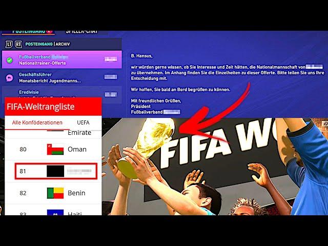 FIFA 21 : ERSTES LAND WAS ANGEBOT MACHT FÜHRE ICH ZUM WM TITEL !!!  Kleine Nation Sprint To Glory