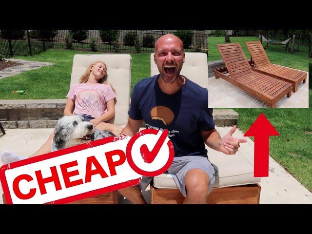 How to Make Pottery Barn Single Chaise Lounge Chairs on a Budget | DAD HACK