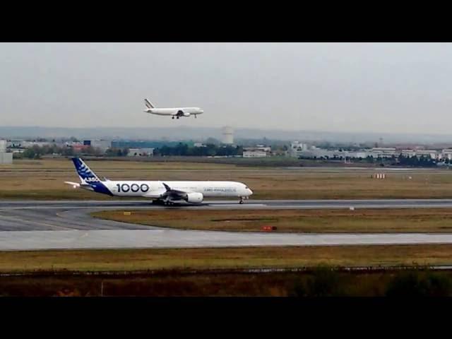 First taxi test for the 1st Airbus A350-1000