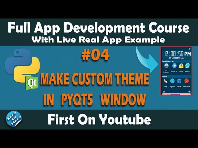 Full app development course with live real example | Python | PyQt5 | InnoSetup | FirstOnNet | Part4