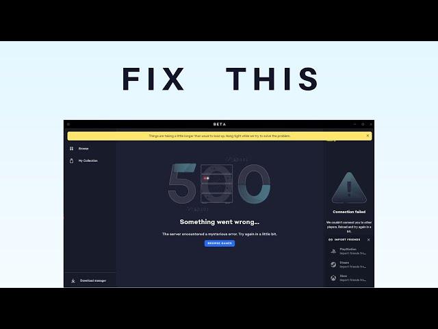 How to Fix Error 500 in EA Desktop App