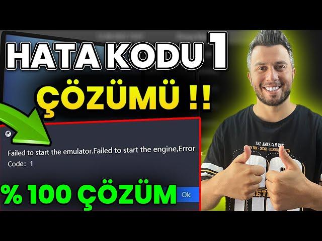 GAMELOOP EMÜLATÖR BAŞLATILAMADI HATA KODU 1 ÇÖZÜMÜ | PUBG MOBİLE ERROR CODE 1 ÇÖZÜMÜ