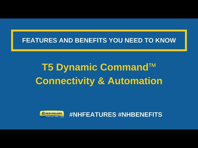 T5 Dynamic Command™ -  Connectivity & Automation