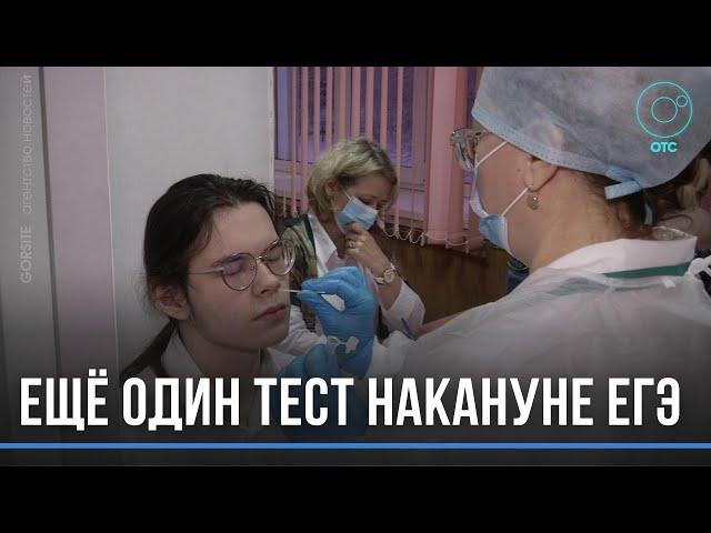 Экспресс-тест на коронавирус сдали новосибирские одиннадцатиклассники