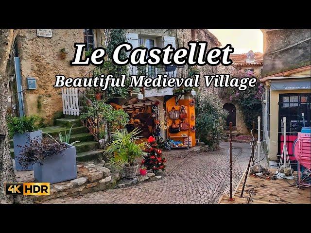 This Medieval Village it's Really Beautiful - Le Castellet France 4K ULTRA HD