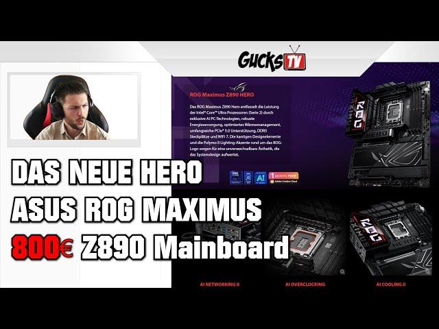 DAS NEUE HERO 800€  Z890 Mainboard für Intel Arrow Lake! NitroPath 110A Phasen! #ASUS #ROG #MAXIMUS