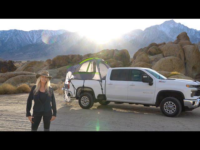 MAIDEN VOYAGE in THE NEW TRUCK & Truck Tent? Plus a VISITOR at CAMP | Winter Camping