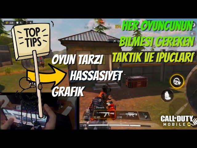 HER OYUNCUNUN BİLMESİ GEREKEN İPUCLARI VE TAKTİKLER 1 // Call Of Duty Mobile Türkçe Rehber !