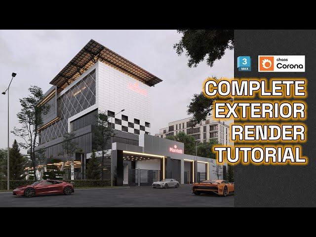 Complete Exterior Render Tutorial— Sketch up to 3ds max + Corona Render Tutorial!