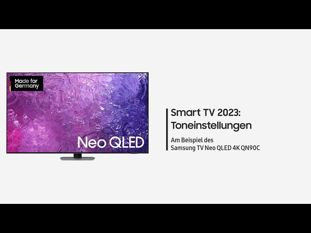 Samsung Smart TV 2023: Toneinstellungen