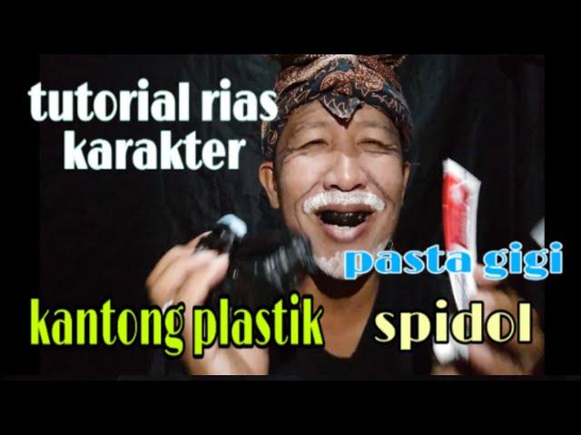 Video lucututorial make up karakter kakek dengan alat seadanya