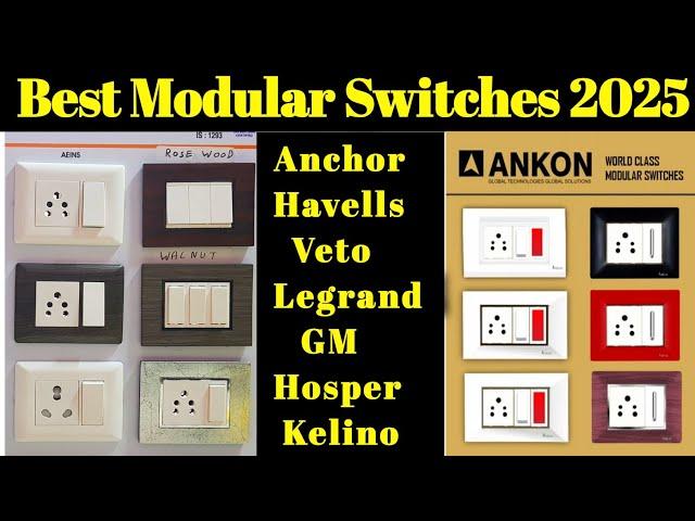 Best Brand Modular Switches in 2025 | Top Modular Switches | Good Quality Switches for home |#switch