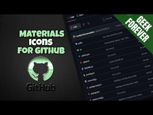 Make your github cool! (Material Icons for GitHub)