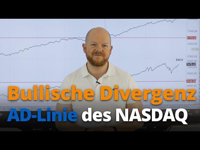 Bullische Divergenz - Advance Decline Line des NASDAQ-100  | Optionsstrategien