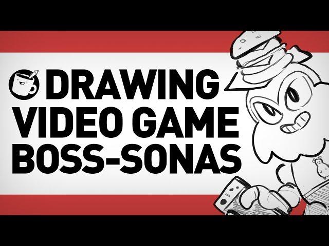 Drawing Each Other As Video Game Bosses