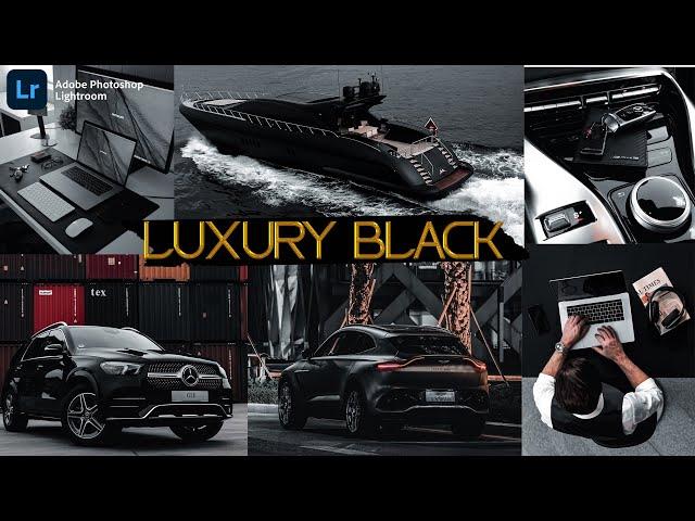 LUXURY BLACK Presets - lightroom Mobile Presets - Black tone Preset