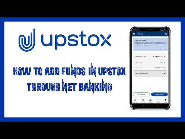 HOW TO ADD FUNDS IN UPSTOX || THROUGH NET BLANKING || NEFT || GOOGLE PAY || UPI | ADD FUND KAISE KRE