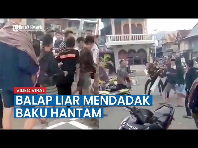 Viral, Video Balap Liar Mendadak Baku Hantam, Netizen: Salam Olahraga