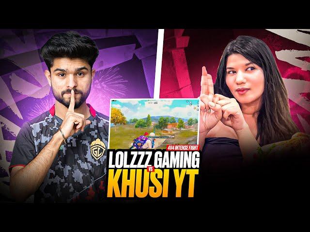 @LoLzZzGaming   vs  @GodKhushiLive  | 4V4 INTENSE CLASSIC FIGHT | BGMI HIGHLIGHTS