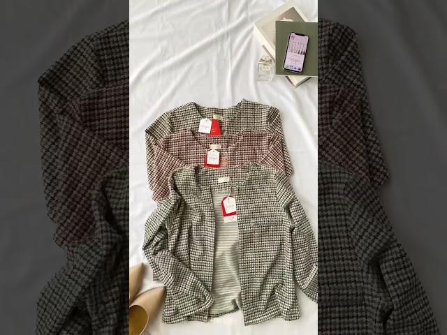 France Outer | Cardi Korea | Racun Shopee Ootd Hijab | Outfit Inspo Outer Cardi Outwear Shopee Haul