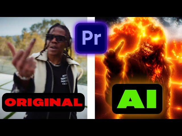 EASILY make AI Music Video CGI Effects FREE | Premiere Pro Tutorial !!