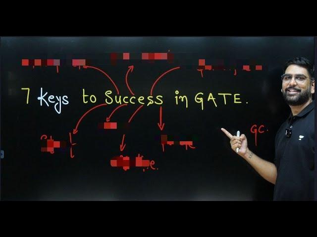 7 Keys To Success In GATE || By GC sir || #gate2024 #ga1111 #gc_sir